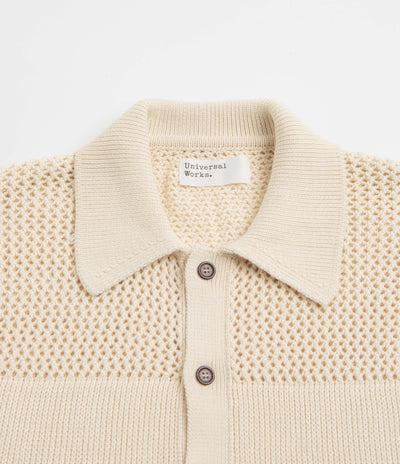 Universal Works Knit Short Sleeve Shirt - Ecru