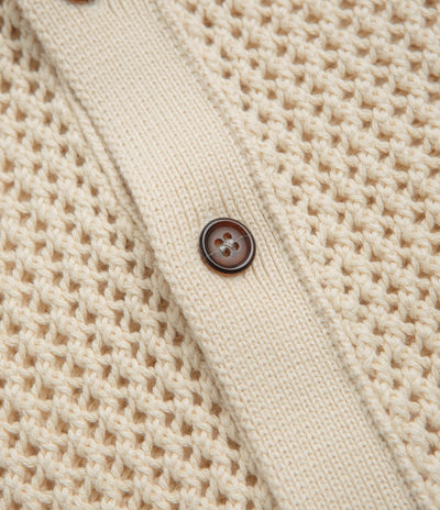 Universal Works Knit Short Sleeve Shirt - Ecru