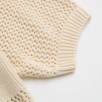 Universal Works Knit Short Sleeve Shirt - Ecru thumbnail