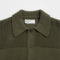 Universal Works Knit Short Sleeve Shirt - Olive thumbnail
