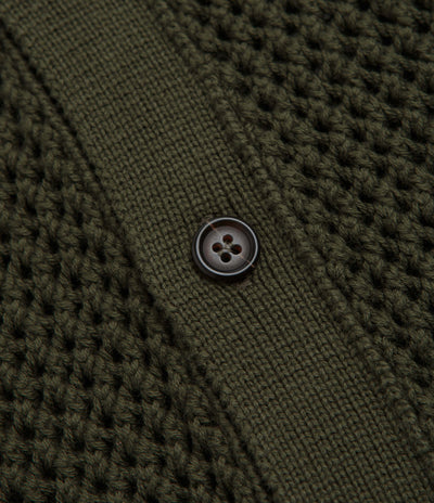 Universal Works Knit Short Sleeve Shirt - Olive