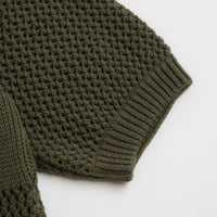 Universal Works Knit Short Sleeve Shirt - Olive thumbnail