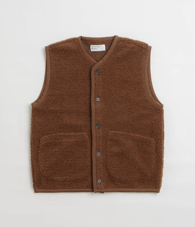 Universal Works Lancaster Gilet - Brown