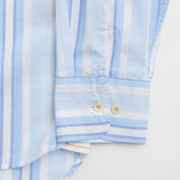 Universal Works Lazy Day Shirt - White / Blue thumbnail