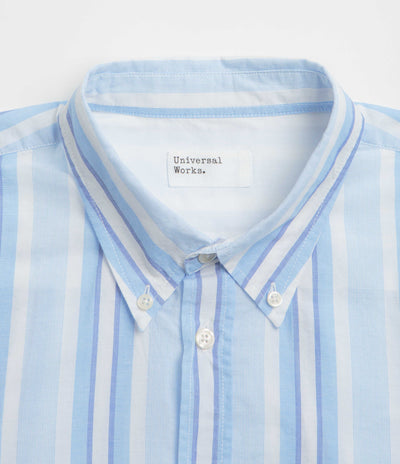 Universal Works Lazy Day Shirt - White / Blue