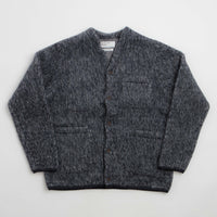 Universal Works Losso Cardigan in Navy and Pale Grey thumbnail
