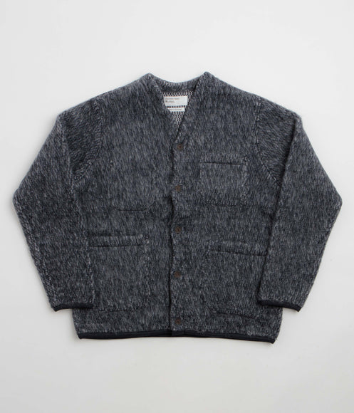 Universal Works Losso Cardigan - Navy / Pale Grey