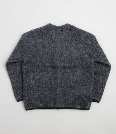 Universal Works Losso Cardigan in Navy and Pale Grey