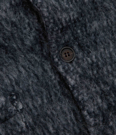 Universal Works Losso Cardigan in Navy and Pale Grey