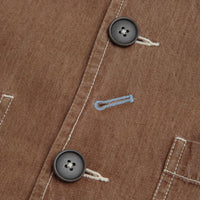 Universal Works OG Bakers Jacket in Brown thumbnail