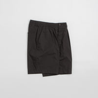Universal Works Pleated Track Shorts - Black thumbnail
