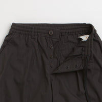 Universal Works Pleated Track Shorts - Black thumbnail