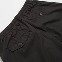 Universal Works Pleated Track Shorts - Black thumbnail