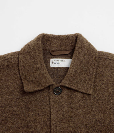 Universal Works Rams Jacket in Brown Marl