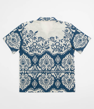 Universal Works Road Shirt - Navy / Island Print