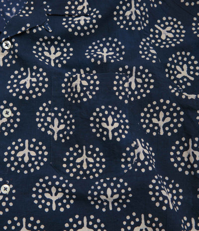 Universal Works Road Shirt - Navy / Magic Circle