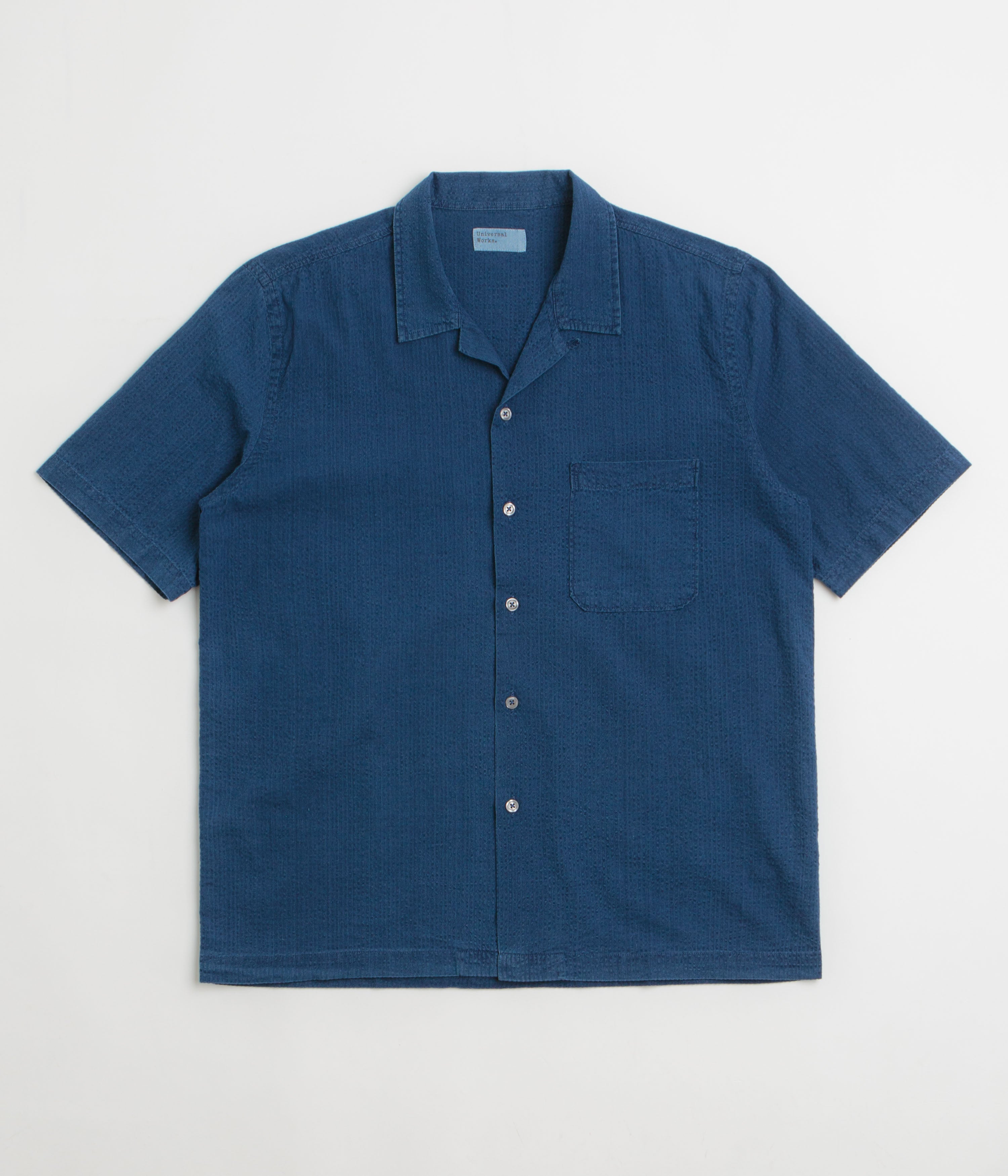 Universal Works Road Shirt in Washed Indigo