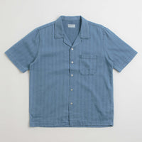 Universal Works Road Shirt - Washed Indigo / Herringbone thumbnail