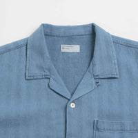 Universal Works Road Shirt - Washed Indigo / Herringbone thumbnail