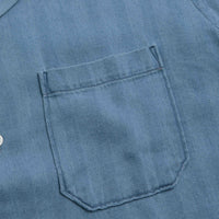 Universal Works Road Shirt - Washed Indigo / Herringbone thumbnail