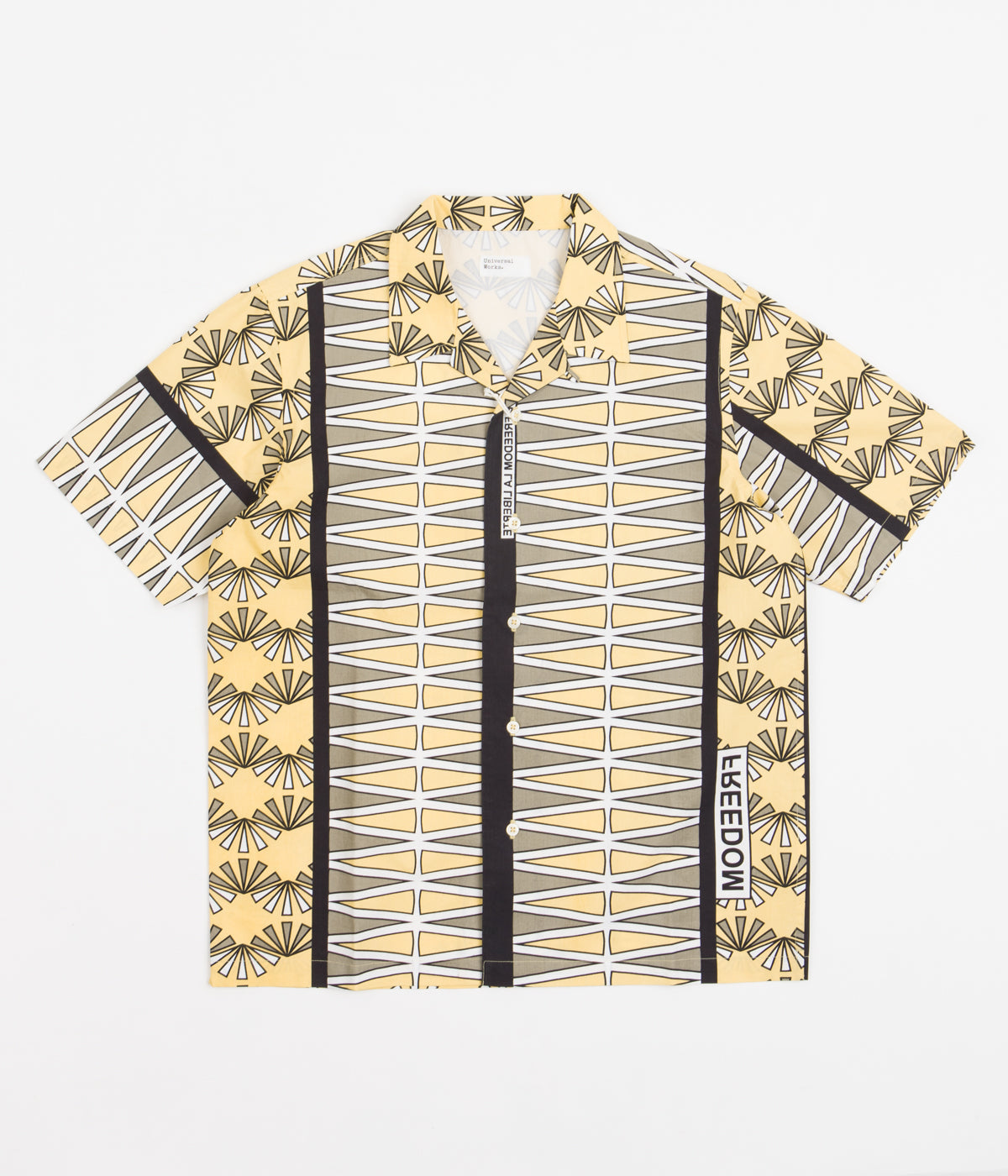 Universal Works Road Trip Shirt in Yellow