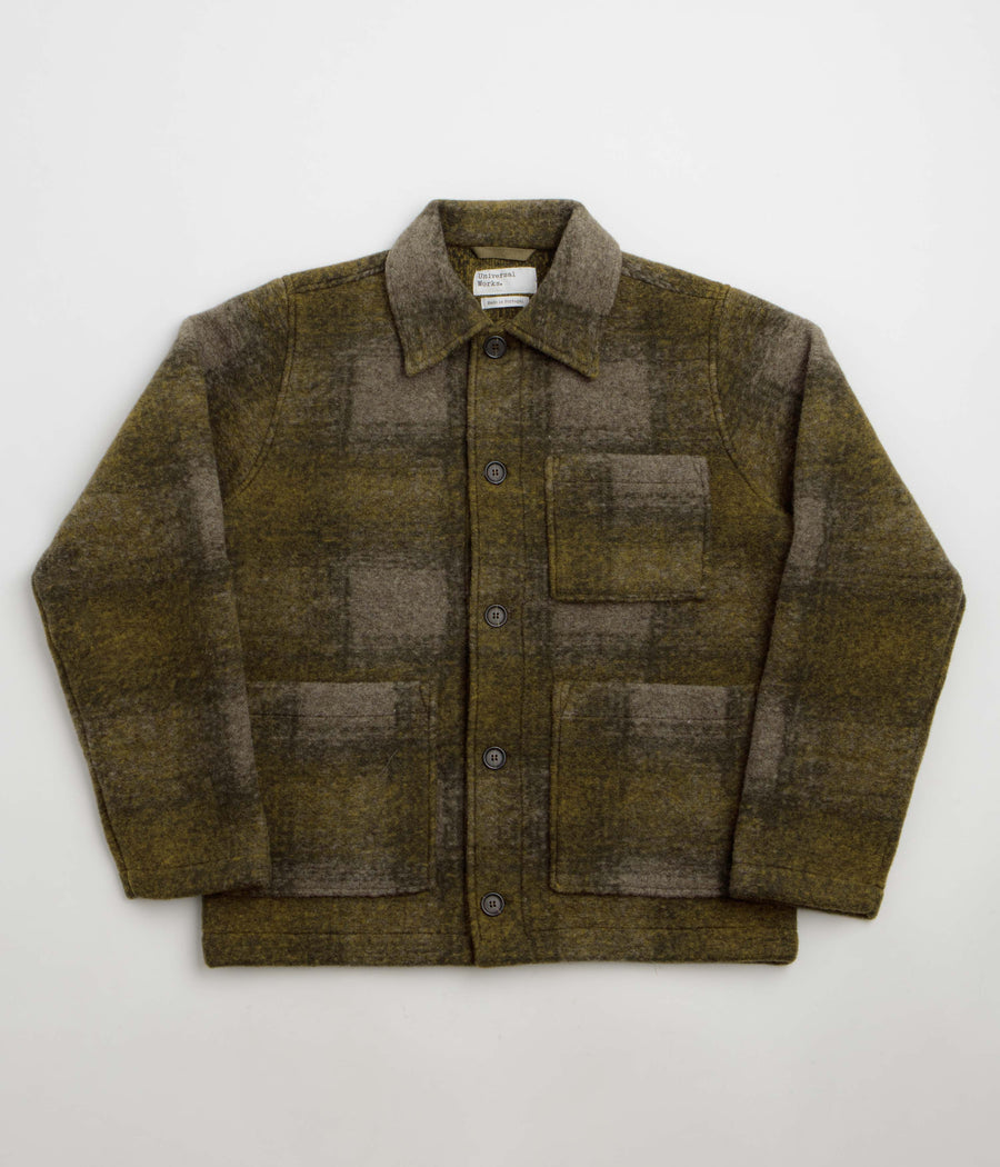 Universal Works Techno Tag Jacket - Olive Check