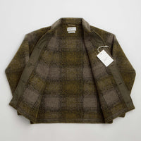 Universal Works Techno Tag Jacket in Olive Check thumbnail