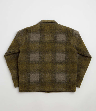 Universal Works Techno Tag Jacket in Olive Check