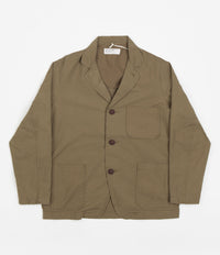 Universal Works Three Button Jacket in Olive