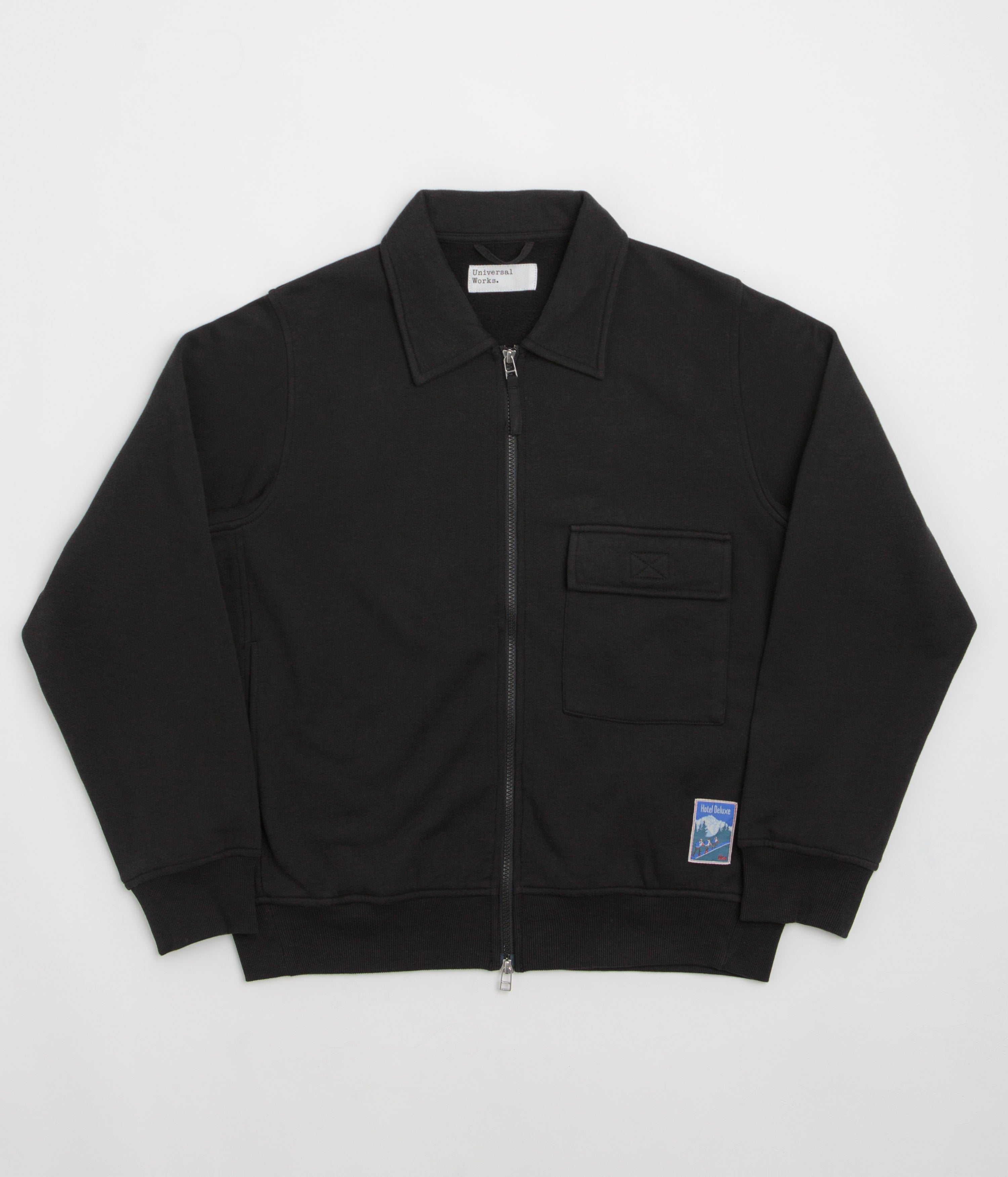Universal Works Tyler Sweat Jacket in Black