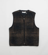 Universal Works Zip Gilet in Navy