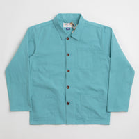Uskees 3001 Buttoned Overshirt in Aqua thumbnail