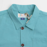 Uskees 3001 Buttoned Overshirt in Aqua thumbnail