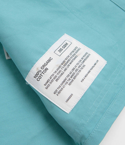 Uskees 3001 Buttoned Overshirt in Aqua