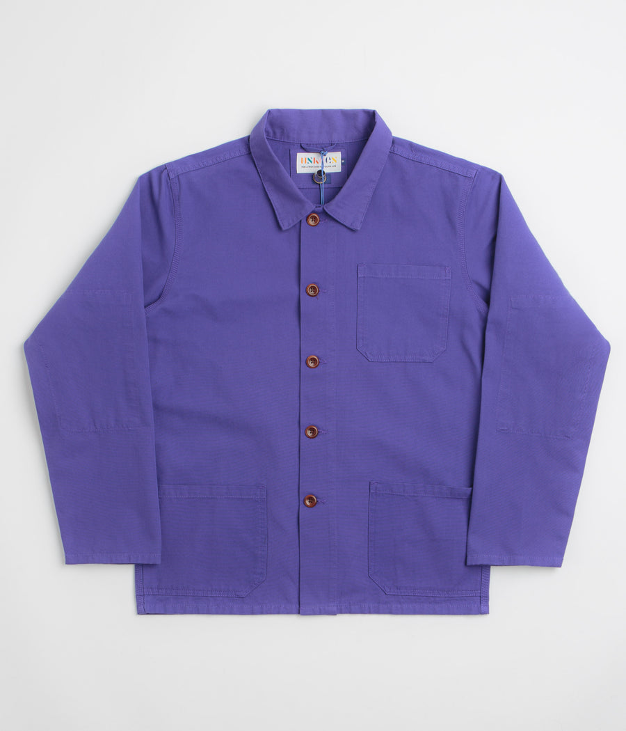 Uskees 3001 Buttoned Overshirt - Burst Grape