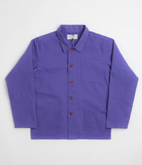 Uskees 3001 Buttoned Overshirt in Burst Grape