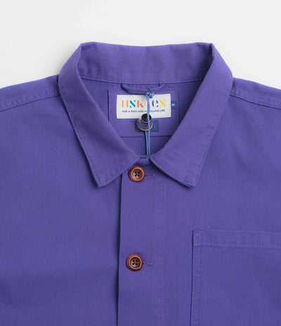 Uskees 3001 Buttoned Overshirt - Burst Grape