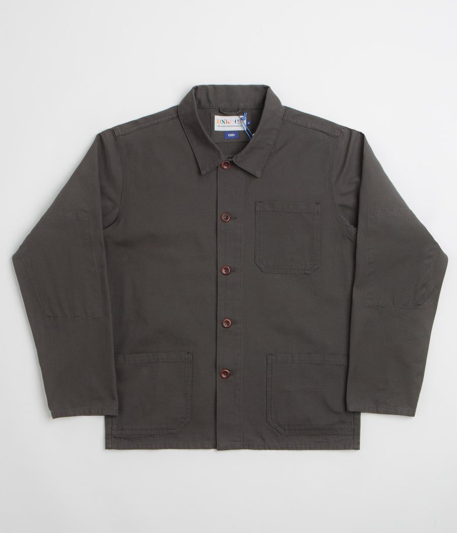 Uskees 3001 Buttoned Overshirt - Charcoal