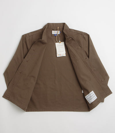 Uskees 3001 Buttoned Overshirt - Dark Taupe