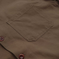 Uskees 3001 Buttoned Overshirt - Dark Taupe thumbnail