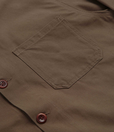 Uskees 3001 Buttoned Overshirt - Dark Taupe