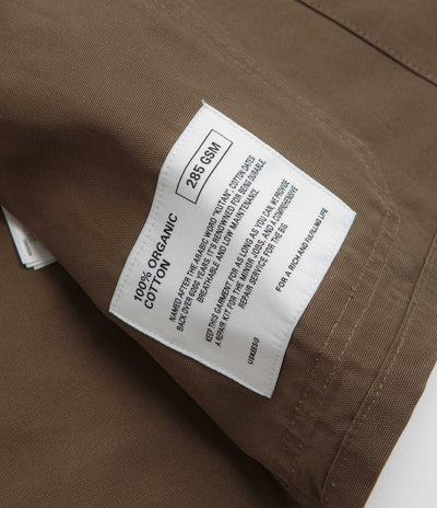 Uskees 3001 Buttoned Overshirt - Dark Taupe