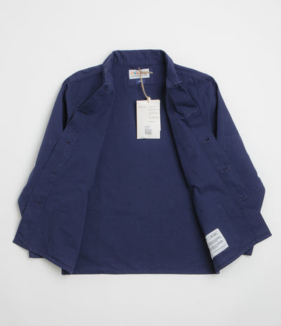 Uskees 3001 Buttoned Overshirt in Deep Indigo