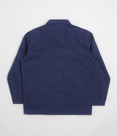 Uskees 3001 Buttoned Overshirt in Deep Indigo