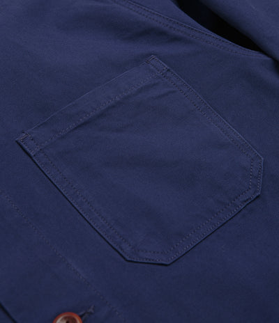 Uskees 3001 Buttoned Overshirt in Deep Indigo