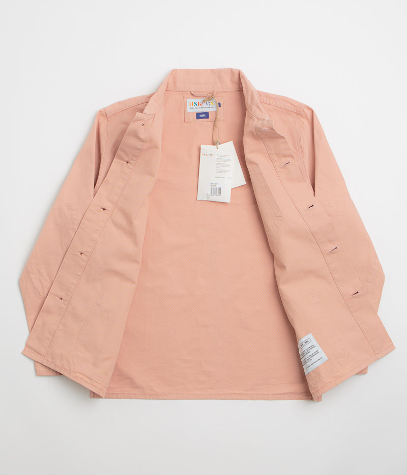 Uskees 3001 Buttoned Overshirt - Dusty Pink | flatspot