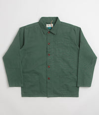 Uskees 3001 Buttoned Overshirt in Green