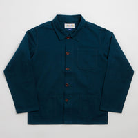 Uskees 3001 Buttoned Overshirt - Maya Blue thumbnail