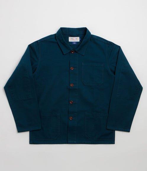 Uskees 3001 Buttoned Overshirt - Maya Blue