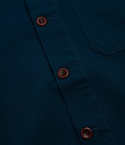 Uskees 3001 Buttoned Overshirt - Maya Blue